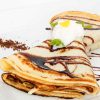 Clatite cu Ciocolata (Pancakes with Chocolate) - Restaurant Mariuca