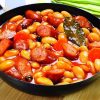 Iahnie de Fasole cu Carnati (Bean Stew with Sausages)